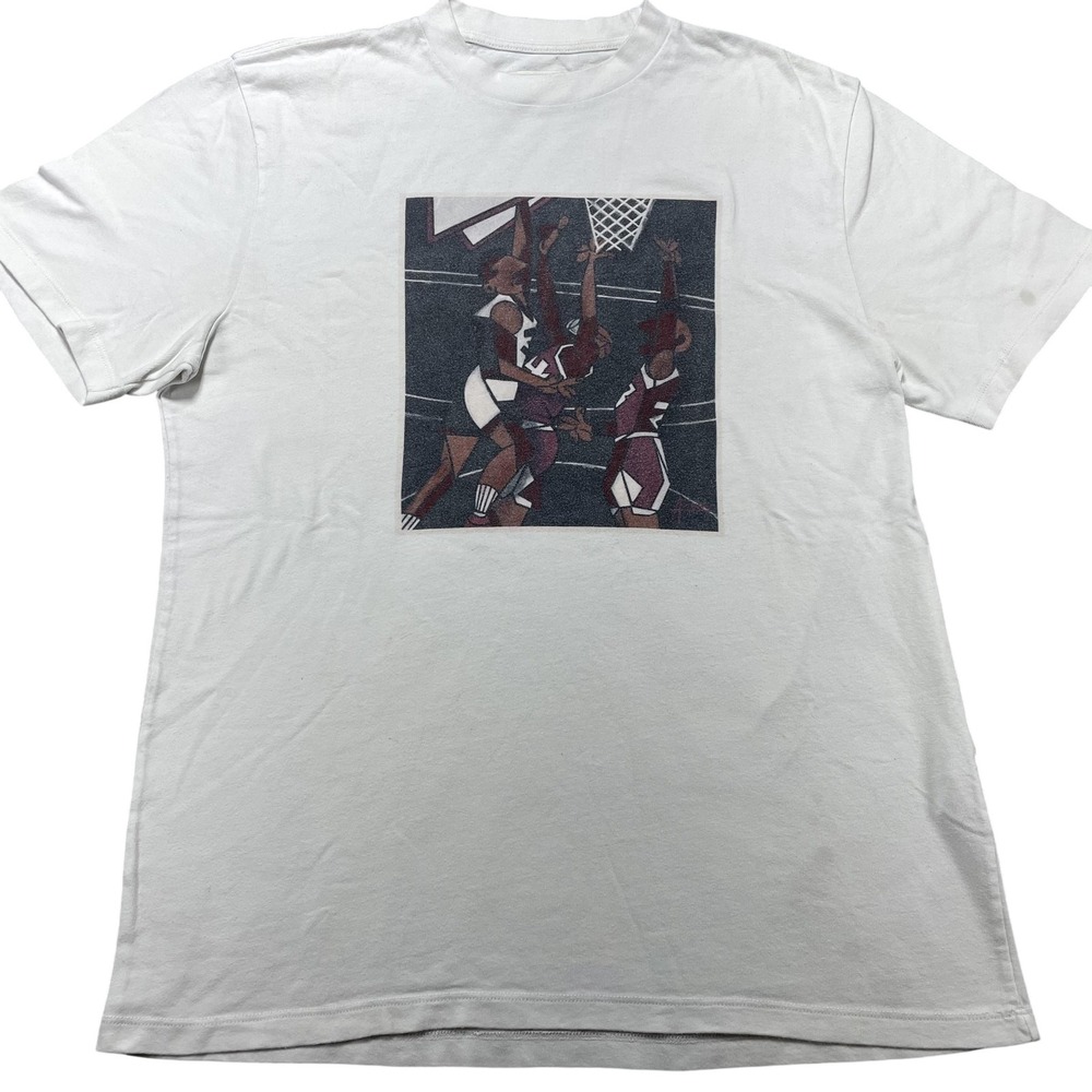 Aime Leon Dore Shirt‎ Mens Medium White Basketball Graphic Tee Streetwear